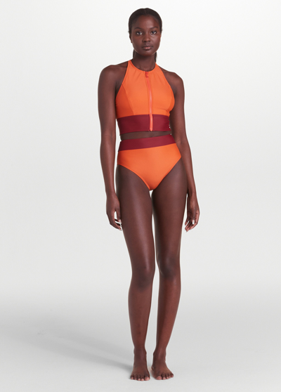 Lole Mojito Bikini Bottom In Burnt Sienna