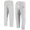 Concepts Sport Men's  White Colorado Rockies Vigor Pinstripe Pants In White