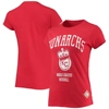 Stitches Women's  Red Kansas City Monarchs Negro League Logo T-shirt In Red