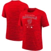 NIKE YOUTH NIKE RED WASHINGTON NATIONALS AUTHENTIC COLLECTION PRACTICE VELOCITY PERFORMANCE T-SHIRT