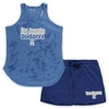 CONCEPTS SPORT CONCEPTS SPORT ROYAL LOS ANGELES DODGERS PLUS SIZE CLOUD TANK TOP & SHORTS SLEEP SET