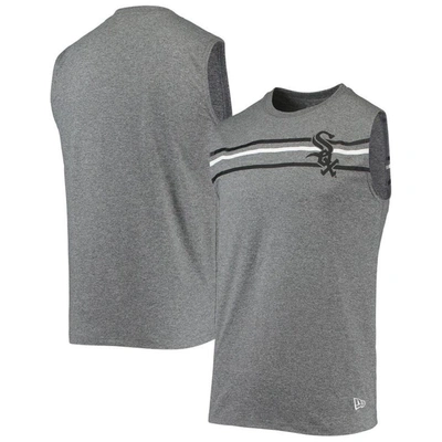 New Era Heathered Grey Chicago White Sox Muscle Tank Top