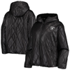 Msx By Michael Strahan Women's Black Las Vegas Raiders Charlotte Full-zip Hoodie Puffer Jacket In Black