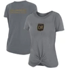 5TH AND OCEAN BY NEW ERA 5TH & OCEAN BY NEW ERA GRAY LAFC FRONT TWIST T-SHIRT