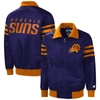 Starter Purple Phoenix Suns The Captain Ii Full-zip Varsity Jacket In Purple