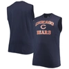 PROFILE NAVY CHICAGO BEARS BIG & TALL MUSCLE TANK TOP