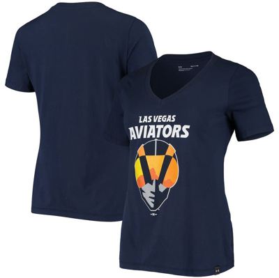 Under Armour Navy Las Vegas Aviators Performance V-neck T-shirt