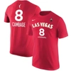 NIKE NIKE LIZ CAMBAGE RED LAS VEGAS ACES EXPLORER EDITION NAME & NUMBER T-SHIRT