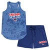 Concepts Sport Women's  Royal Chicago Cubs Plus Size Cloud Tank Top And Shorts Sleep Set In Royal