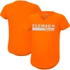 COLOSSEUM GIRLS YOUTH COLOSSEUM ORANGE CLEMSON TIGERS DOLORES KEYHOLE T-SHIRT