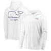 VINEYARD VINES VINEYARD VINES WHITE LSU TIGERS CAMPUS 2.0 LONG SLEEVE HOODIE T-SHIRT