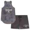 Concepts Sport Women's  Charcoal Chicago White Sox Plus Size Cloud Tank Top And Shorts Sleep Set In Charcoal