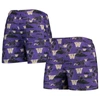 FOCO FOCO PURPLE WASHINGTON HUSKIES ISLAND PALM SWIM TRUNKS