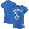 Stitches Women's  Royal Brooklyn Royal Giants Negro League Logo T-shirt In Royal
