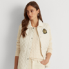 Lauren Ralph Lauren Crest-patch Quilted Vest In White