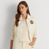 Ralph Lauren Crest-patch Quilted Vest In White
