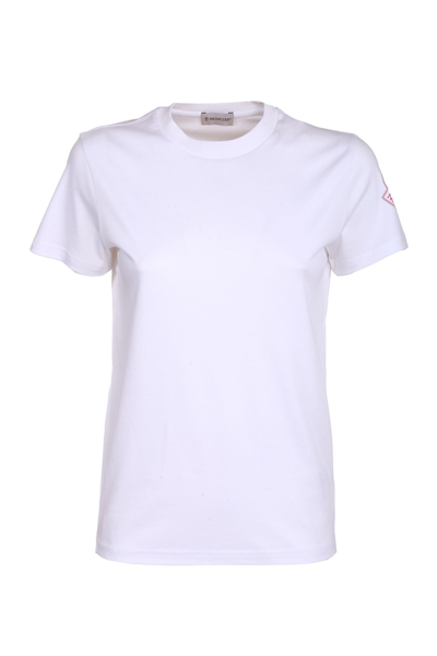 Moncler Logo Sleeve T-shirt In White