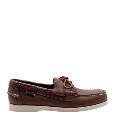 Sebago Mens Brown Leather Loafers