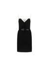 PRADA PRADA WOMEN'S BLACK OTHER MATERIALS DRESS,P3G76KS2211P7NF0002 40