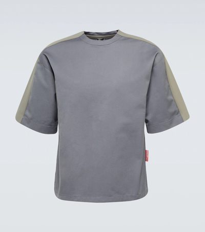Gr10k Sectary Cotton-blend T-shirt In Dusty Grey