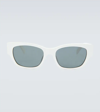 Celine Rectangular Sunglasses In Ivory / Smoke