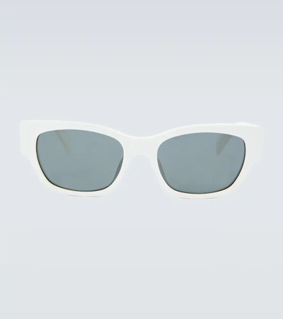 Celine Rectangular Sunglasses In Ivory / Smoke