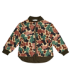 Palm Angels Printed Bomber Jacket In Camu Military Beige