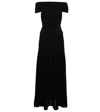 Khaite Marca Off-the-shoulder Gown In Nero