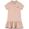 Moncler Girls Teen Pink Logo Polo Dress In Pink