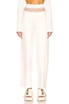 Dion Lee Net-panel Suspend Trousers In Ivory