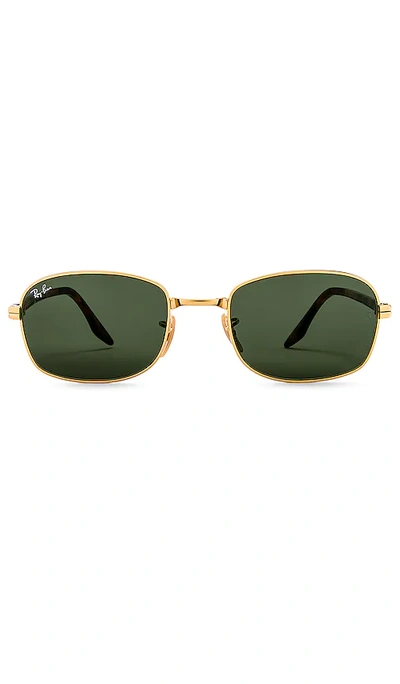 Ray Ban Rectangle In Metallic Gold