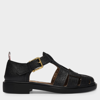 Thom Browne Brogue-detail Fisherman Sandals In Black