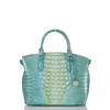Brahmin Duxbury Satchel Seafoam Ombre Melbourne In Seafoam