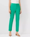 Ann Taylor The High Waist Ankle Pant In Linen Blend In Sweet Clover