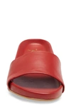 Beek Gallito Leather Slide Sandal In Red
