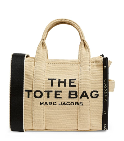 Marc Jacobs Mini The Jacquard Tote Bag In Beige