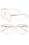 DEREK LAM 51MM OPTICAL GLASSES - PINK,DL258FPINK051