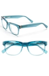 DEREK LAM 51MM OPTICAL GLASSES - OCEAN CRYSTAL,DL255FOCNCR51