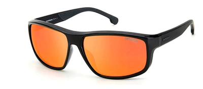 Carrera 8038/s 0oit Uz Wrap Sunglasses In Orange