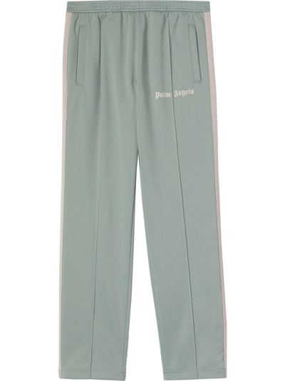 Palm Angels New Slim Track Pants Seafoam In Bluette