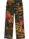 PALM ANGELS MIX-PRINT CARGO TROUSERS