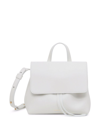 Mansur Gavriel Lady Mini Soft Leather Messenger Bag In White