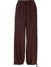 GOLD HAWK DRAWSTRING STRAIGHT-LEG TROUSERS