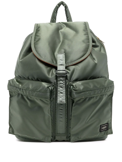 Porter-yoshida & Co Pocketed Backpack In Grün