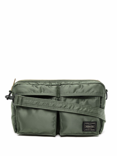 Porter-yoshida & Co Front Pocket Rectangle Shoulder Bag In Grün