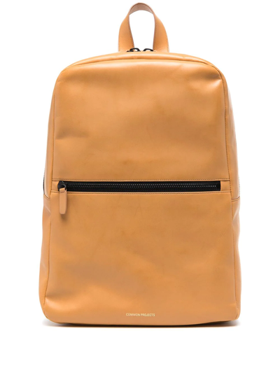 Common Projects Simple Leather Backpack In Brown