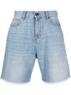 Vision Of Super Rear Logo-print Shorts In Blau