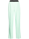 LOULOU STUDIO HIGH-RISE STRAIGHT-LEG TROUSERS