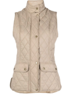 Barbour Otterburn Quilted Buttoned Gilet In Lt Trench