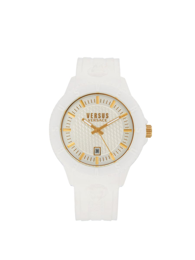 Versus Men's 43mm Stainless Steel & Silicone Watch In White